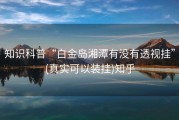 知识科普“白金岛湘潭有没有透视挂”(真实可以装挂)知乎
