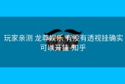  玩家亲测 龙尊娱乐 有没有透视挂确实可以开挂-知乎