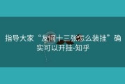 指导大家“友间十三张怎么装挂”确实可以开挂-知乎