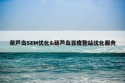 葫芦岛SEM优化&amp;葫芦岛百度整站优化服务