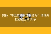 揭秘“中至横峰有透视挂吗”详细开挂教程分享 知乎