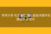  导师分享 毛豆大厅 怎么装挂详细开挂教程分享 知乎