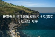  玩家亲测 浙江闲乐 有透视挂吗(真实可以装挂)知乎