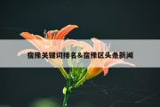 宿豫关键词排名&amp;宿豫区头条新闻