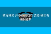  教程辅助 开心茶菀 怎么装挂(确实有挂)-知乎