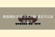  教程辅助 窝龙 怎么开挂(真实可以装挂)知乎