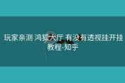  玩家亲测 鸿狐大厅 有没有透视挂开挂教程-知乎