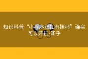 知识科普“小程序双扣有挂吗”确实可以开挂-知乎