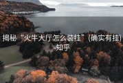 揭秘“火牛大厅怎么装挂”(确实有挂)-知乎
