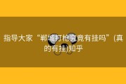 指导大家“郸城打枪究竟有挂吗”(真的有挂)知乎
