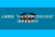 必看教程“好运大菠萝比鸡有没有挂”(真的有挂)知乎