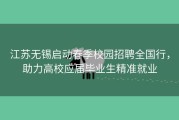 江苏无锡启动春季校园招聘全国行，助力高校应届毕业生精准就业