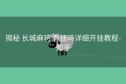  揭秘 长城麻将 有挂吗详细开挂教程- 知乎