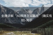 金牌讲解“A6棋牌怎么装挂”(确实有挂)-知乎