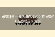  知识科普 一起温州麻将 怎么开挂详细开挂教程分享 知乎