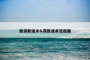 做贷款话术&amp;贷款话术流程图