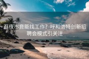 逛夜市竟能找工作？呼和浩特创新招聘会模式引关注