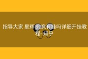  指导大家 星辉 究竟有挂吗详细开挂教程- 知乎