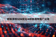 呼和浩特SEM优化&amp;呼和浩特推广公司