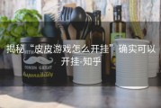 揭秘“皮皮游戏怎么开挂”确实可以开挂-知乎