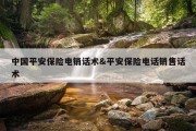 中国平安保险电销话术&amp;平安保险电话销售话术