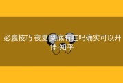  必赢技巧 夜夏 到底有挂吗确实可以开挂-知乎
