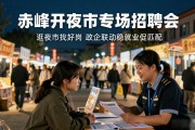 赤峰开夜市专场招聘会 逛夜市找好岗政企联动稳就业促匹配