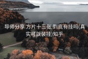  导师分享 方片十三张 到底有挂吗(真实可以装挂)知乎