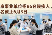 北京事业单位招86名残疾人，报名截止6月3日，速看招聘信息