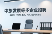 中旅发展等多企业招聘，含程序、方式及要求，内外人员均可报名