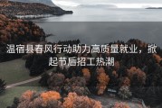 温宿县春风行动助力高质量就业，掀起节后招工热潮