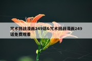 咒术回战漫画249话&amp;咒术回战漫画249话免费观看