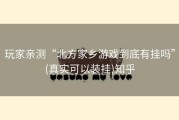 玩家亲测“北方家乡游戏到底有挂吗”(真实可以装挂)知乎