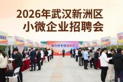 2026年武汉新洲区小微企业招聘会，助力青年精准就业