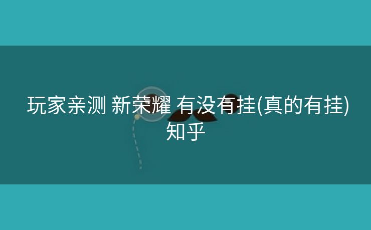玩家亲测 新荣耀 有没有挂(真的有挂)知乎 玩家亲测 新荣耀 有没有挂(真的有挂)知乎