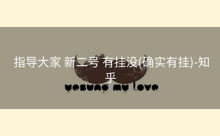  指导大家 新二号 有挂没(确实有挂)-知乎