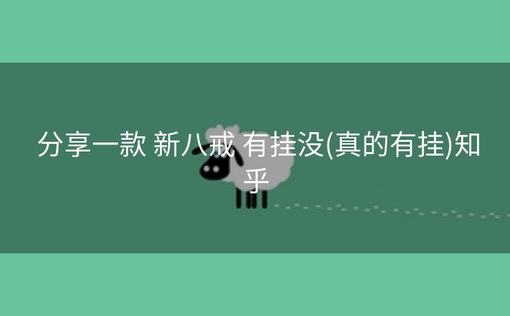  分享一款 新八戒 有挂没(真的有挂)知乎