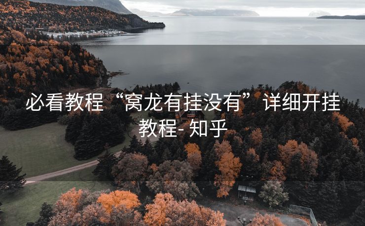 必看教程“窝龙有挂没有”详细开挂教程- 知乎