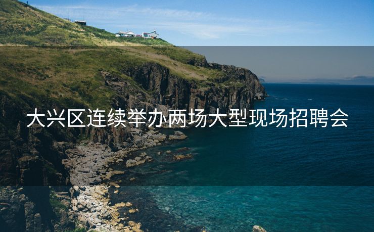 大兴区连续举办两场大型现场招聘会
