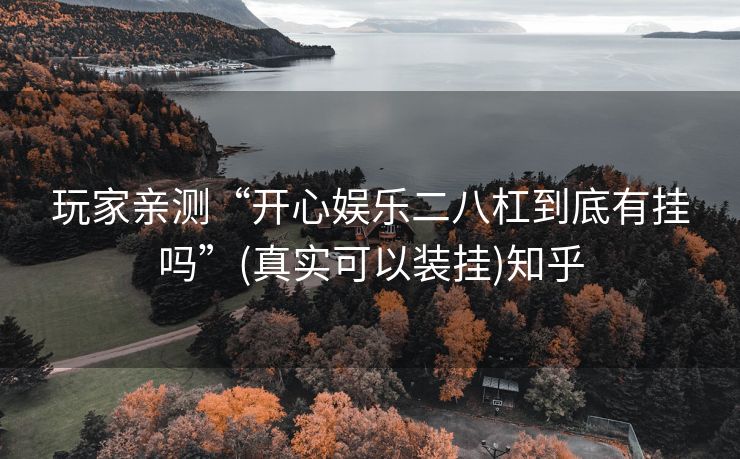 玩家亲测“开心娱乐二八杠到底有挂吗”(真实可以装挂)知乎
