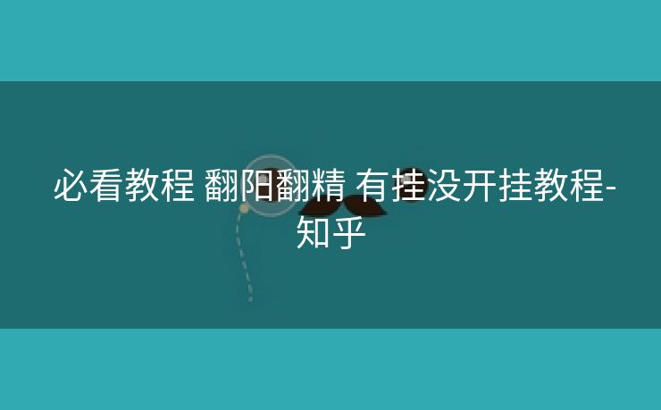  必看教程 翻阳翻精 有挂没开挂教程-知乎