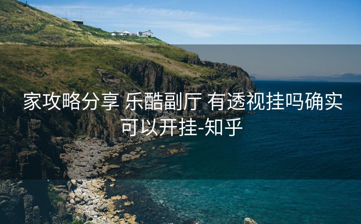  家攻略分享 乐酷副厅 有透视挂吗确实可以开挂-知乎