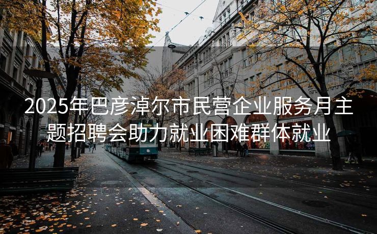 2025年巴彦淖尔市民营企业服务月主题招聘会助力就业困难群体就业