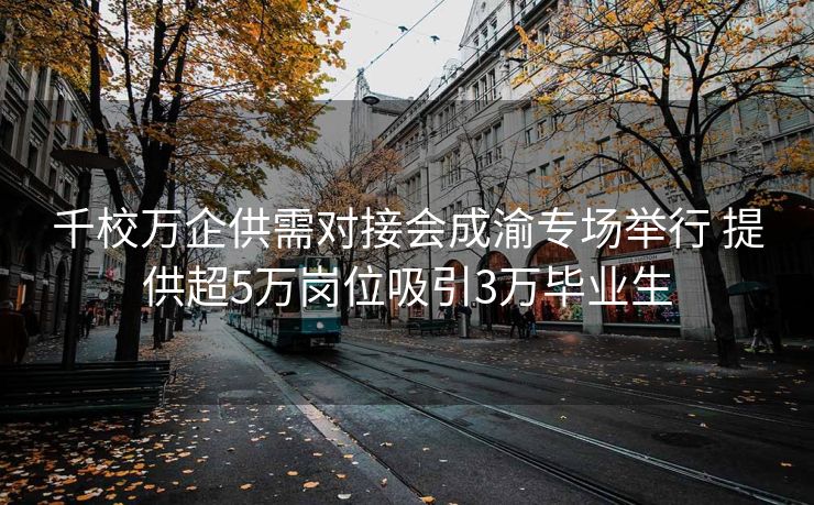 千校万企供需对接会成渝专场举行 提供超5万岗位吸引3万毕业生