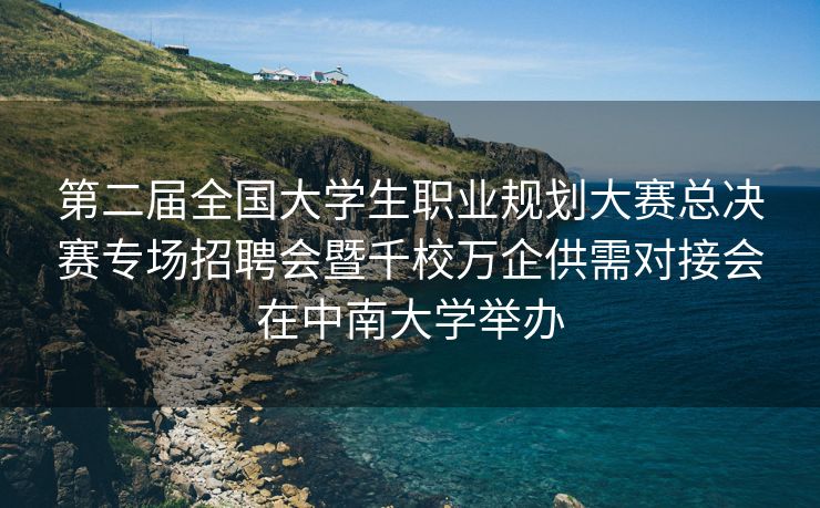 第二届全国大学生职业规划大赛总决赛专场招聘会暨千校万企供需对接会在中南大学举办