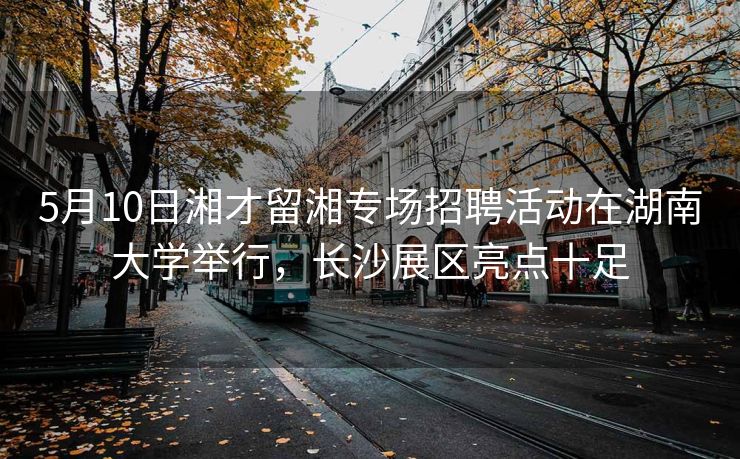 5月10日湘才留湘专场招聘活动在湖南大学举行，长沙展区亮点十足