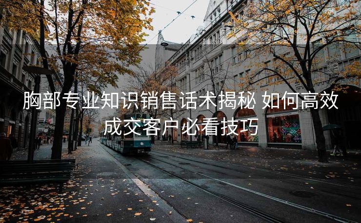 胸部专业知识销售话术揭秘 如何高效成交客户必看技巧 胸部专业知识销售话术揭秘 如何高效成交客户必看技巧