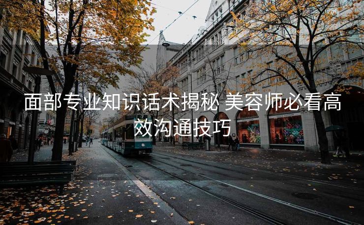 面部专业知识话术揭秘 美容师必看高效沟通技巧 面部专业知识话术揭秘 美容师必看高效沟通技巧