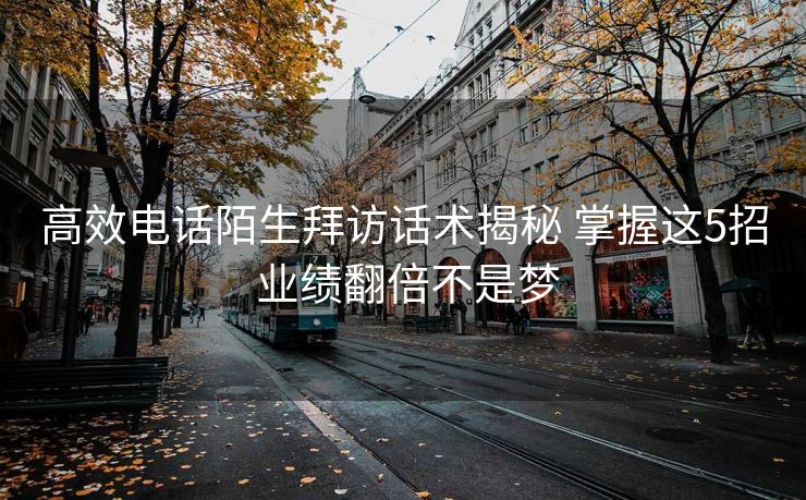 高效电话陌生拜访话术揭秘 掌握这5招 业绩翻倍不是梦