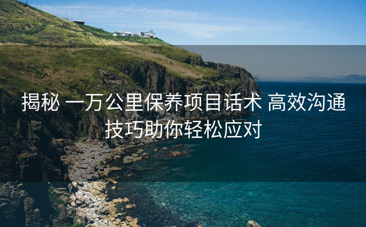 揭秘 一万公里保养项目话术 高效沟通技巧助你轻松应对 揭秘 一万公里保养项目话术 高效沟通技巧助你轻松应对